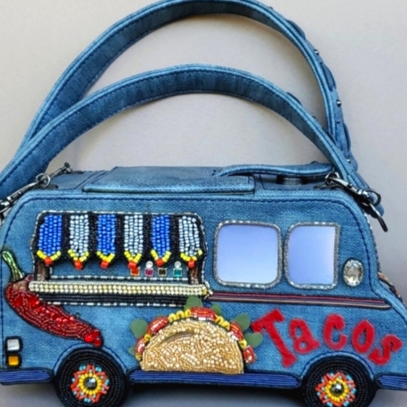 RARE,RETIRED MARY FRANCES TACO TRUCK HANDBAG - Picture 4 of 6